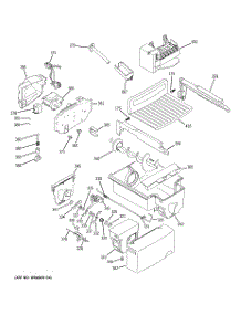 07 - Ice Maker & Dispenser parts for Ge Refrigerator PSK29NGWACCC from AppliancePartsPros.com