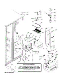 08 - Fresh Food Section parts for Ge Refrigerator PCF25MGWCWW from AppliancePartsPros.com