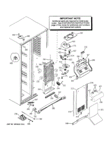 04 - Freezer Section parts for Ge Refrigerator PCF25MGWAWW from AppliancePartsPros.com