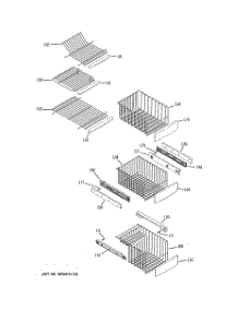06 - Freezer Shelves parts for Ge Refrigerator PCF25MGWAWW from AppliancePartsPros.com