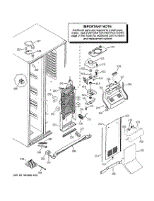 04 - Freezer Section parts for Ge Refrigerator PSE27NHWACSS from AppliancePartsPros.com