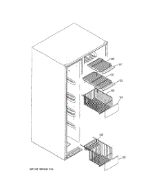 05 - Freezer Shelves parts for Ge Refrigerator PSK27MHSECCC from AppliancePartsPros.com