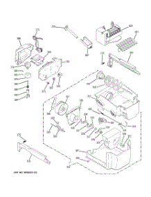 07 - Ice Maker & Dispenser parts for Ge Refrigerator PCF25PGWCBB from AppliancePartsPros.com