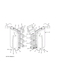 02 - Fresh Food Doors parts for Ge Refrigerator PGSS5NFXASS from AppliancePartsPros.com