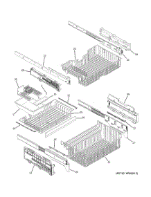04 - Freezer Shelves parts for Ge Refrigerator PGSS5NFXASS from AppliancePartsPros.com