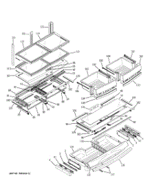 06 - Fresh Food Shelves parts for Ge Refrigerator PGSS5NFXASS from AppliancePartsPros.com