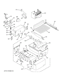 07 - Ice Maker & Dispenser parts for Ge Refrigerator PCK23NHSDFCC from AppliancePartsPros.com