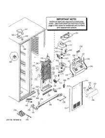 03 - Freezer Section parts for Ge Refrigerator PSS26MGPAWW from AppliancePartsPros.com