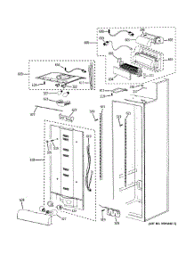 Fresh Food Section parts for Ge Refrigerator PSB42LGRBV from AppliancePartsPros.com