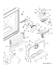 02 - Freezer Section parts for Ge Refrigerator PDSS5NBWARSS from AppliancePartsPros.com