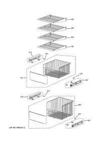 05 - Freezer Shelves parts for Ge Refrigerator PSB42YSXASS from AppliancePartsPros.com