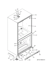 06 - Case Parts parts for Ge Refrigerator PDSS5NBWALSS from AppliancePartsPros.com