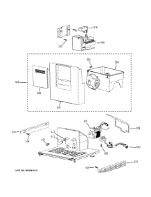 06 - Ice Maker & Dispenser parts for Ge Refrigerator PSB48YSXASS from AppliancePartsPros.com