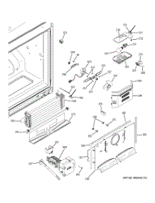 02 - Freezer Section parts for Ge Refrigerator PFSF2MJXAWW from AppliancePartsPros.com