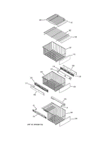 06 - Freezer Shelves parts for Ge Refrigerator PJE25PGTEFKB from AppliancePartsPros.com