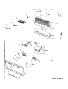 03 - Freezer Section parts for Ge Refrigerator GFSS6KKXASS from AppliancePartsPros.com