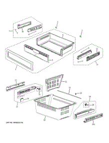 04 - Freezer Shelves parts for Ge Refrigerator GFSS6KKXASS from AppliancePartsPros.com