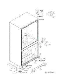 06 - Case Parts parts for Ge Refrigerator GDSC0KBXARBB from AppliancePartsPros.com