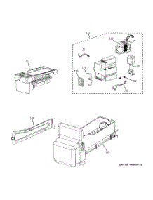 05 - Ice Maker & Dispenser parts for Ge Refrigerator GFSL6KEXALS from AppliancePartsPros.com