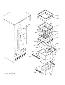 07 - Fresh Food Shelves parts for Ge Refrigerator GSL25IGXBLS from AppliancePartsPros.com