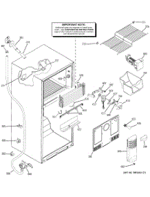 02 - Freezer Section parts for Ge Refrigerator GTS18KCPLRWW from AppliancePartsPros.com