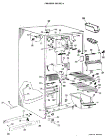 02 - Freezer Section parts for Ge Refrigerator TFX20KHF from AppliancePartsPros.com