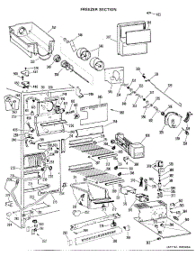03 - Freezer Section parts for Ge Refrigerator TFX27EHE from AppliancePartsPros.com