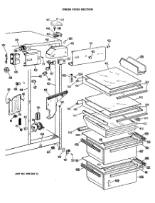 04 - Fresh Food Section parts for Ge Refrigerator TFXW27RMA from AppliancePartsPros.com