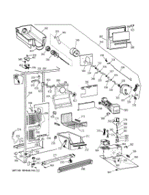 03 - Freezer Section parts for Ge Refrigerator TFX25VRZBWW from AppliancePartsPros.com