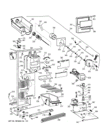 03 - Freezer Section parts for Ge Refrigerator TFX25ZPBAAA from AppliancePartsPros.com