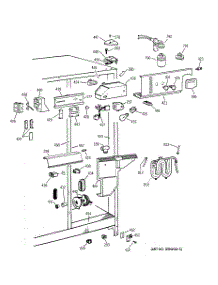 04 - Fresh Food Section parts for Ge Refrigerator TFX25ZPBAAA from AppliancePartsPros.com