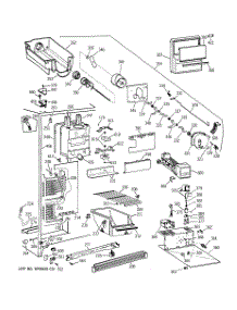 03 - Freezer Section parts for Ge Refrigerator TFX25JRBAAA from AppliancePartsPros.com