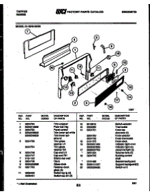 03 - Backguard parts for Frigidaire Range 31-2549-23-03 from AppliancePartsPros.com