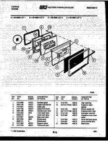 04 - Door Parts parts for Frigidaire Range 30-4998-32-03 from AppliancePartsPros.com