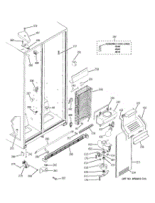 03 - Freezer Section parts for Ge Refrigerator GSS20IEPJBB from AppliancePartsPros.com