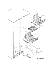 04 - Freezer Shelves parts for Ge Refrigerator PSA22SIPDFBS from AppliancePartsPros.com
