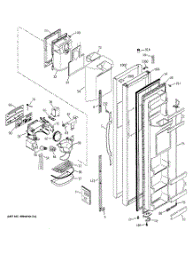04 - Freezer Door parts for Ge Refrigerator GSS25WGMACC from AppliancePartsPros.com