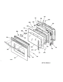 03 - Door parts for Ge Oven JK950WA2WW from AppliancePartsPros.com