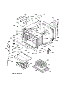 02 - Body Parts parts for Ge Oven JTP18AA2AA from AppliancePartsPros.com