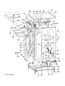 02 - Cabinet & Top Panel parts for Ge Washer WCVH6600H0WW from AppliancePartsPros.com
