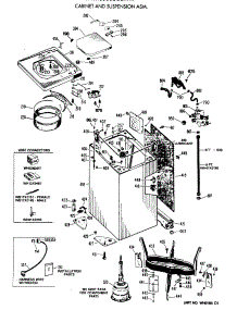02 - Cabinet And Suspension Asm. parts for Ge Washer WWA8600SCLWW from AppliancePartsPros.com