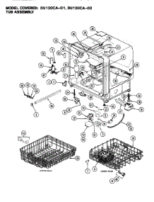 04 - Tub Assembly parts for Magic Chef Dishwasher DU120CA-02 from AppliancePartsPros.com