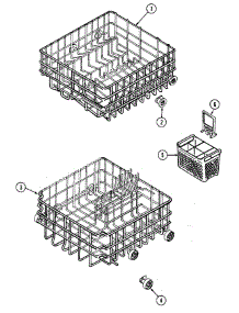 04 - Racks (Du20j / Du20j-Can) parts for Magic Chef Dishwasher DU20J from AppliancePartsPros.com