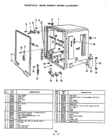 10 - Tub parts for Magic Chef Dishwasher BDC520-1 from AppliancePartsPros.com