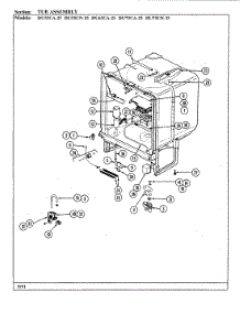 05 - Tub Assembly (Du55ca / Cn-25 Du65ca-25) parts for Magic Chef Dishwasher DU65CA-25 from AppliancePartsPros.com