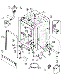07 - Tub parts for Magic Chef Dishwasher DC4500B from AppliancePartsPros.com