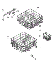 05 - Track & Rack Assembly parts for Magic Chef Dishwasher DU2000B-C from AppliancePartsPros.com