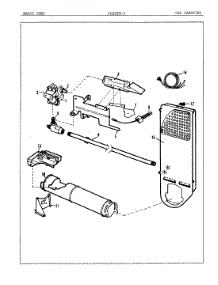 03 - Gas Carrying parts for Magic Chef Dryer YG20FA3 from AppliancePartsPros.com