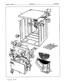 03 - Exterior parts for Magic Chef Dryer YG20FA5 from AppliancePartsPros.com