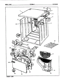 03 - Exterior parts for Magic Chef Dryer YE20HY2 from AppliancePartsPros.com